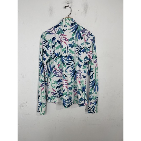Tommy Bahama Pants - Tommy Bahama Women's L Tennis Full Zip Jacket Tropical Print Athletic